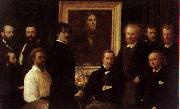 Henri Fantin-Latour Homage to Delacroix Sweden oil painting artist